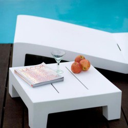 Jut Vondom basso Mesa 60 tavolo bianco