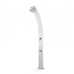 Solaire Shower Spring 30 Litros Alluminium Inox com Pé Rince