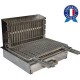 Barbecue Tonio au Charbon de Bois Encastrable Tout Inox avec Grille