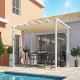 Pergola Alluminio Habrita Antracite 12m2 con tela tonalità