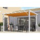 Pergola Aluminio Habrita Antracita 12m2 con lienzo de sombra