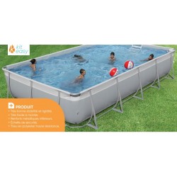 Kit EASY Freestanding Tubular Pool Complete 440 x 306 Liner Zodiac Type