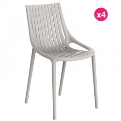 Lot de 4 Chaises Vondom Ibiza Ecru