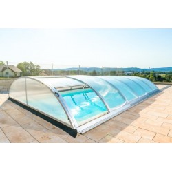 Rifugio per piscina in alluminio e policarbonato 390 x 642 x 75 Rifugio per piscina in alluminio e policarbonato 390 x 642 x 75