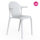 Juego de 4 sillones vondom brooklyn blancos