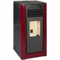 Poêle à granulés Escalor de 10Kw Rouge Imperial Isabella