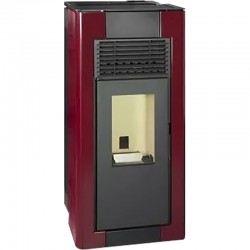 Pelletkachel Escalor Canalisable 12Kw Bordeaux Izar