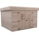 Houten berging Dinan Habrita 7,97 m2 met plat dak