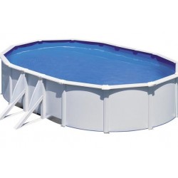 GRE Oval Pool White Fiji 500×300x120 con filtro de arena GRE Oval Pool White Fiji 500×300x120 con filtro de arena