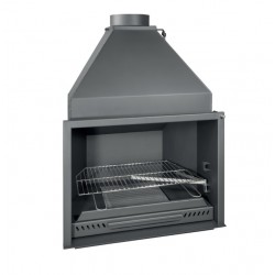 Ferlux barbacoa empotrada S70 acero con campana