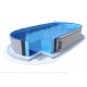 Ovaler Pool Ibiza Azuro 11x5 H150 blauer Liner