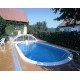 Ovaler Pool Ibiza Azuro 12mx6m H150cm mit Sandfilter vergraben