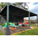 Habrita bioclimatic pergola 21.5 m2 with curtain side 3.6