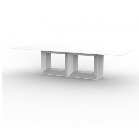 Mesa de comedor Vela 200 Vondom 300x100xH72 Blanco