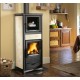 Poêle à bois avec Four Nordica Extraflame Rossella plus 9.1kW Liberty Crème