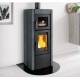 Fogão a lenha com forno Nordica Extraflame Ester Evo 9.5kW pedra natural