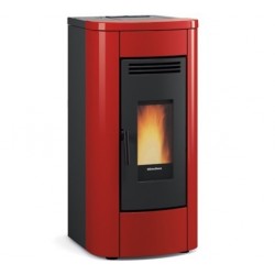 Stufa a pellet ventilata La Nordica Extraflame Klaudia 8kW Bordeaux