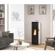 Stufa a pellet La Nordica Extraflame Amika 8kW impermeabile ventilata Nero