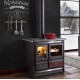 Estufa de leña Nordica Extraflame Rosa L 9kW Negro