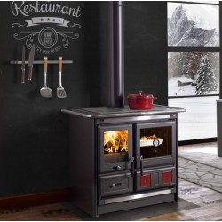 Kaminofen Nordica Extraflame Rosa L 9kW Schwarz