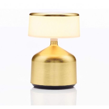 Lampada da tavolo Imagilights Led Demoiselle Piccolo Cilindro Zibellino Oro