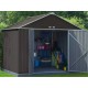 Abri de Jardin en Métal Habrita 299x249x h249 Toit double pente