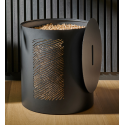 Pellet Storage Dune Black Frosted Nineteen Design