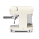 Smeg Espresso Kaffeemaschine 50er Jahre Creme Chrom