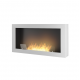 Infire Murall 1000 Chimenea de Bioetanol con Vidrio 2 kW Blanco