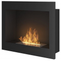 SIMPLEfire Frame 600 Bioethanol Fireplace Black with 1 Window