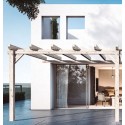 Pérgola adosada en madera en bruto Sevilla 5x4m 20m2