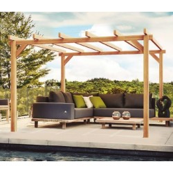 Freistehende Pergola aus Holz Linares 5x4m 20m2