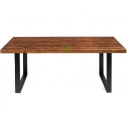 Annette Premium Wooden Dining Table 1.95x0.96m Walnut Colour