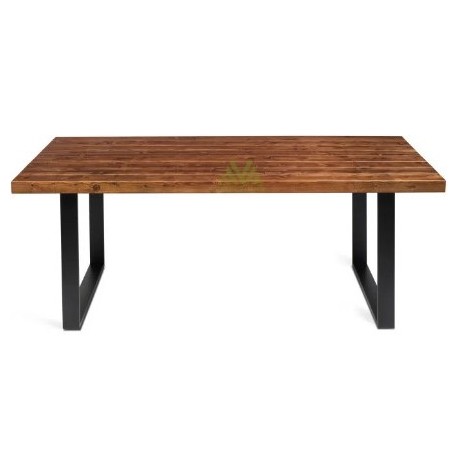 Annette Premium Mesa de Comedor de Madera 1.9x0.96m Color Nogal