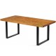 Annette Premium Wooden Dining Table 1.6x0.96m Oak Colour