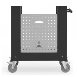 Alfa Cart Base for Moderno 1 Pizza Oven on Wheels Black