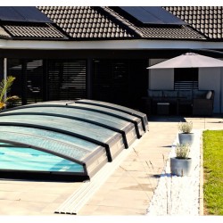 Cubierta de piscina telescópica imperial 8.54x4.3 Abrilios
