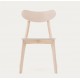 Set of 4 Light solid wood chairs with Fina VeryForma wooden legs