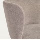 Lot de 2 Chaises Tissus marron clair et métal noir Elia VeryForma