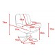 Fauteuil Ena tissu Blanc Pivotant VeryForma