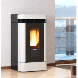 Poêle à granulés canalisé Lucia Plus 12 kW La Nordica Extraflame Blanc Poêle à granulés canalisé Lucia Plus 12 kW La Nordica Extraflame Blanc