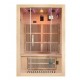 Infrarot-Twin-Panorama-2-Sitzer-Sauna in VerySpas Fichte