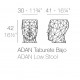 Conjunto de 2 tabourets Adan vondom antracite