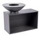 Onyx 80 Brazier Tafel en Verhoogd Rooster RedFire