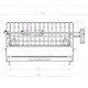 Barbecue Le Marquier Vulcain avec Tournebroche Encastrable 61x33