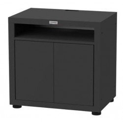 Le Marquier kitchen cabinet with two doors 80x55 cm black steel