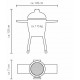 Kamado Monolith Basic Griglia Nera con Carrello