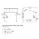 Olympia 3x7,30m grijze aluminium en Canopia polycarbonaat wandpergola