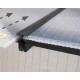 Olympia 3x7,30m grijze aluminium en Canopia polycarbonaat wandpergola