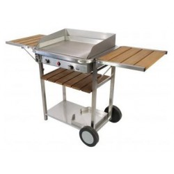 Plancha gas inox Baila 5KW TONIO su carrello - SavorCook seleziona